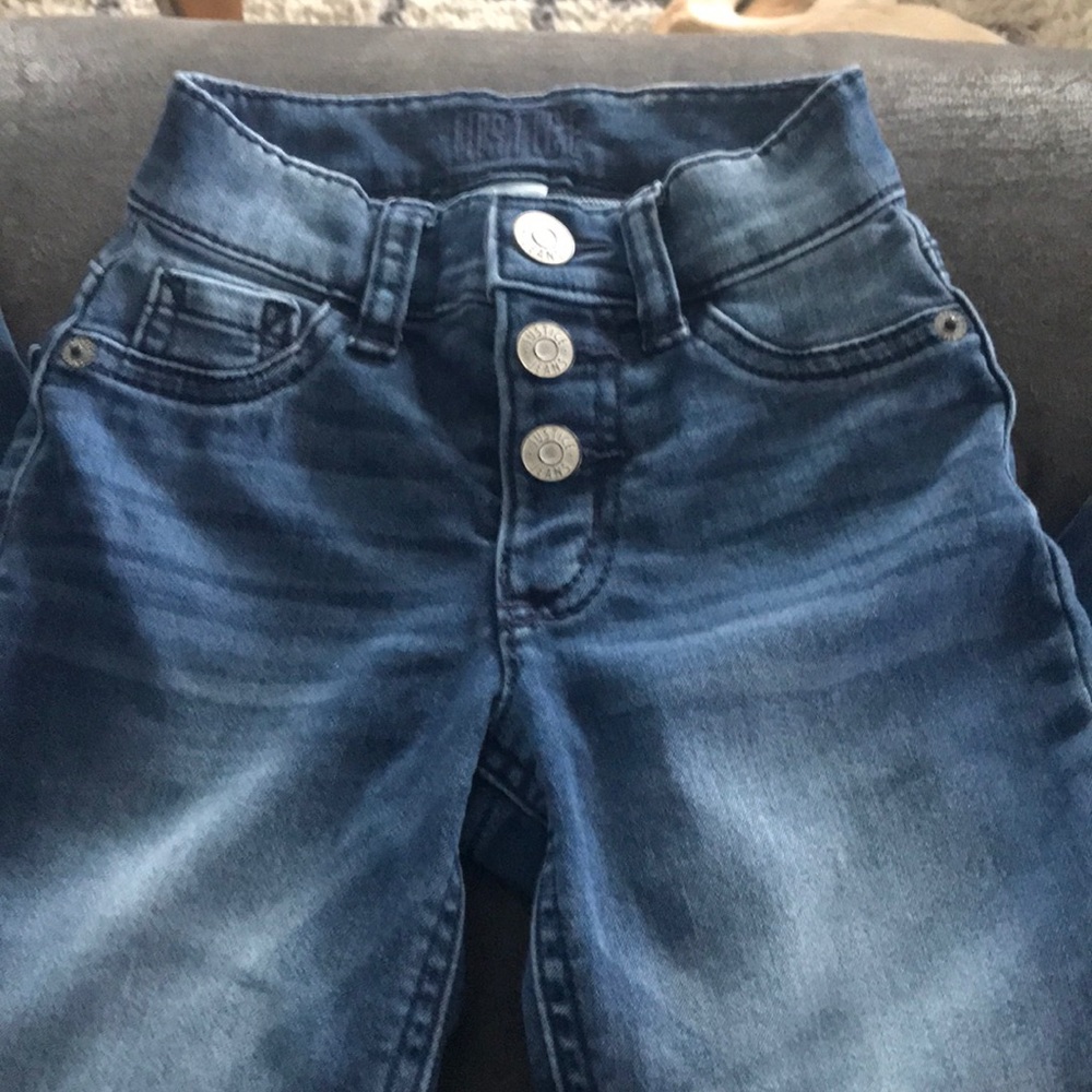 Button Fly Jeans. Justice size 7 Slim. High waist